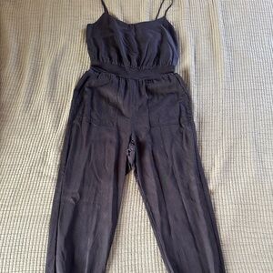 Anthropologie Jogger Jumpsuit; Black (S)